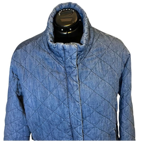 Women's Old Navy Lightweight Diamond Cotton Quilted Jacket, XXL, Blue - Picture 3 of 16